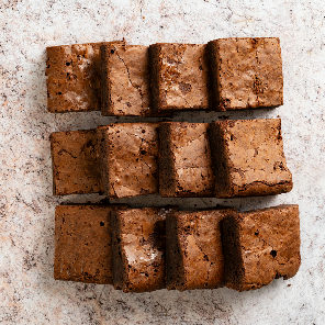 Meal card cover for: Belgian Chocolate Brownie (Serves 12)