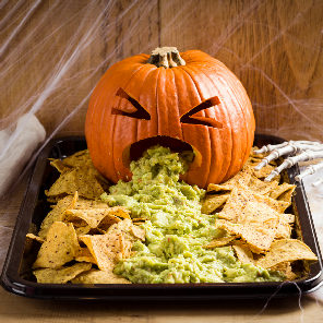 Meal card cover for: Puking Pumpkin (Serves 10)