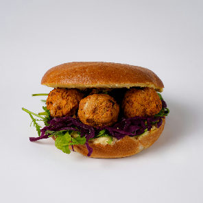 Meal card cover for: Vegan Kofta & Hummus Bagel