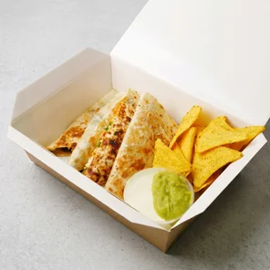 Meal card cover for: Ground Beef Quesadilla
