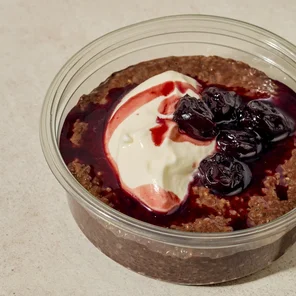 Meal card cover for: Chocolate & Sour Cherry Chia Pudding