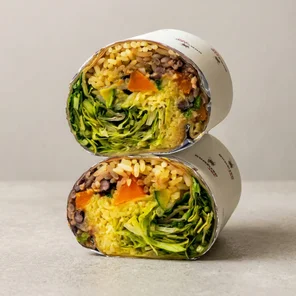 Meal card cover for: Roasted Vegetable Burrito
