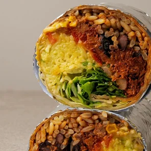 Meal card cover for: Barbacoa Beef Burrito