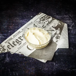 Meal card cover for: Vegan Mayo 2oz. pot