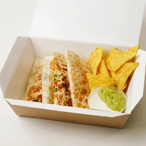 Meal card cover for: Mixed Bean Quesadilla