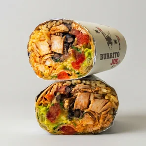 Meal card cover for: Chicken Burrito