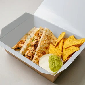 Meal card cover for: Vegan Roasted Vegetable Quesadilla
