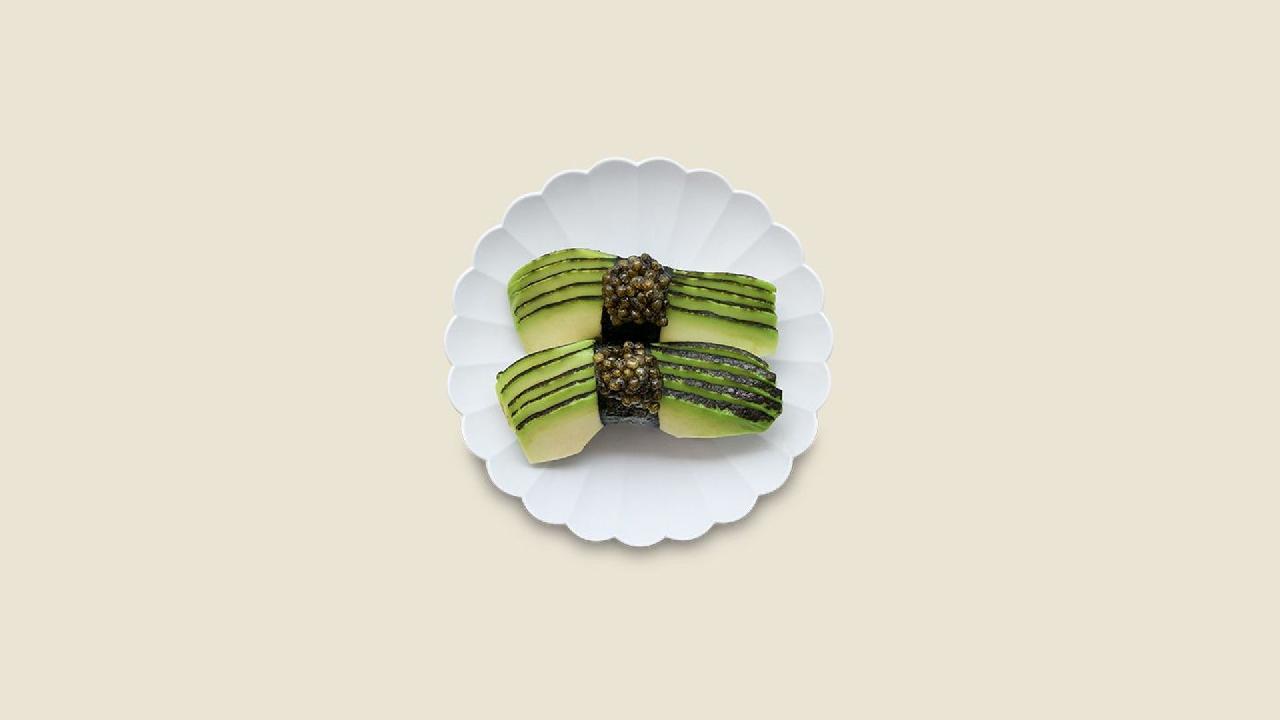 Meal card cover for: Caviar Abokado Aburi