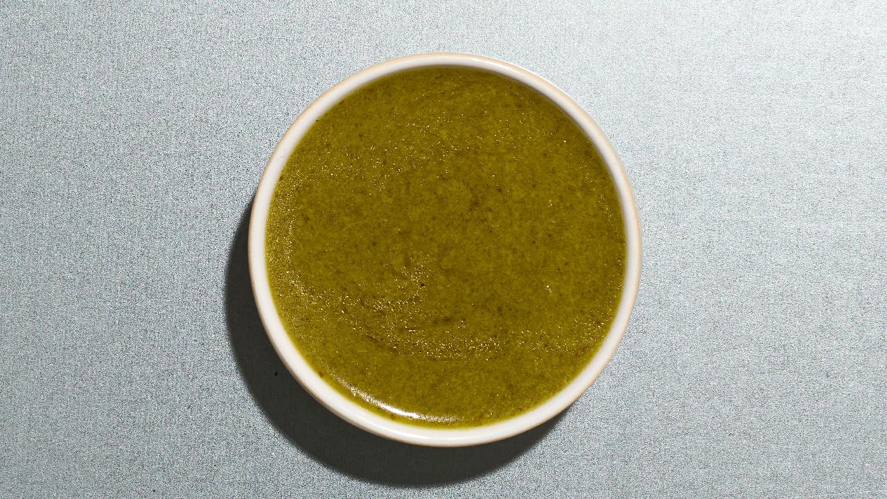 Meal card cover for:  Extra Lime Coriander Dressing Pot
