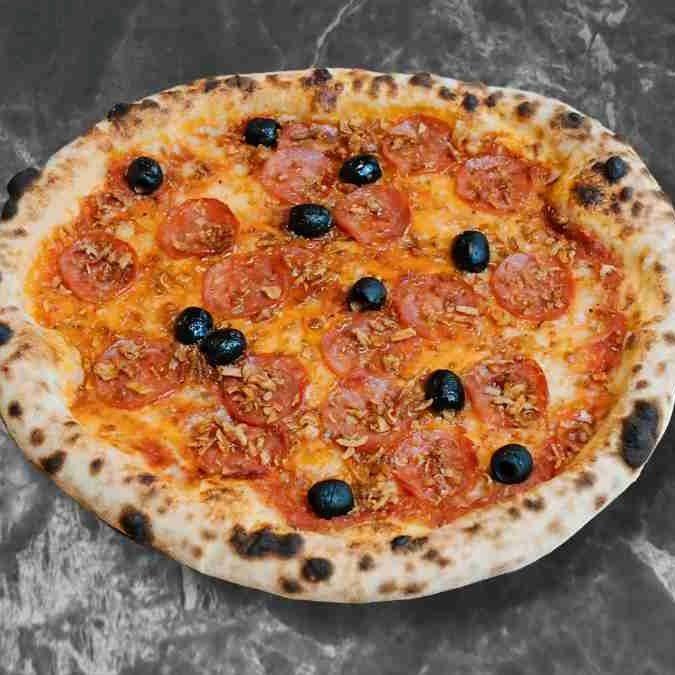 Meal card cover for: Vegan Double Pepperoni
