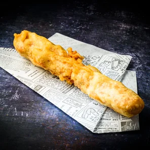 Meal card cover for: Vegan Battered Sausage