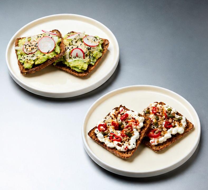 Meal card cover for: Veggie Rye Toast Feast