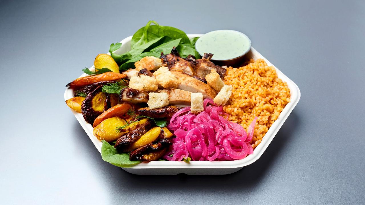 Meal card cover for: Blackened Chicken Grains