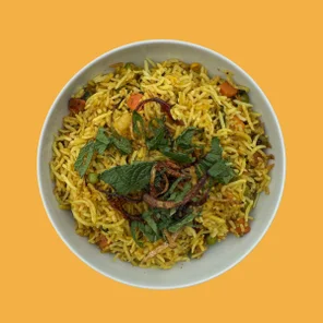 Meal card cover for: All-Star Veggie Biryani (Vg)