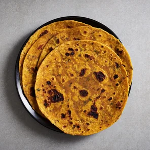 Meal card cover for: Fenugreek Flatbreads [Methi Theplas] (Vg) (Chilled • 4x )