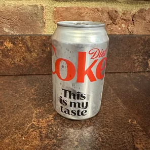 Meal card cover for: Diet Coke
