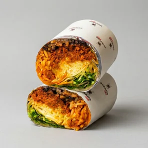 Meal card cover for: Pulled Pork Burrito