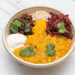 Meal card cover for: [NEW] - Vegan Rainbow Bowl (Vg)