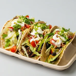 Meal card cover for: Ground Beef Taco