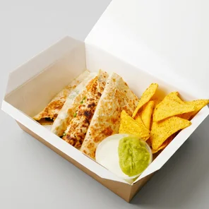 Meal card cover for: Roasted Vegetable Quesadilla.