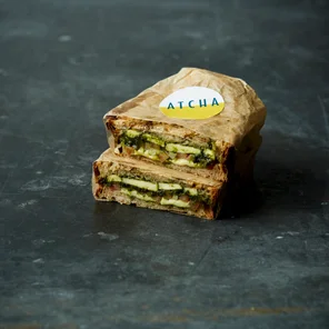 Meal card cover for: The Paneer Sarnie (V)