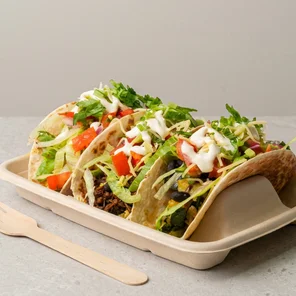 Meal card cover for: Mixed Bean Tacos.