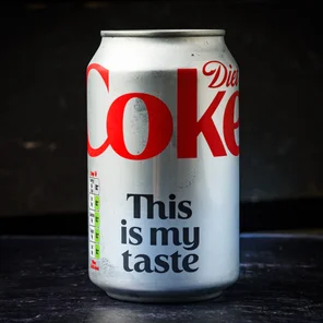 Meal card cover for: Diet Coke