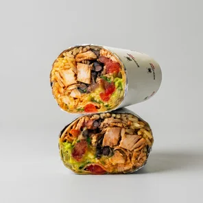 Meal card cover for: Chicken and Chorizo Burrito
