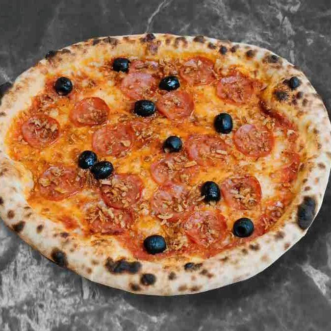 Meal card cover for: Halal Double Pepperoni