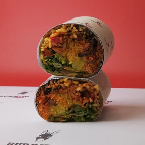 Meal card cover for: Chicken Tinga Burrito