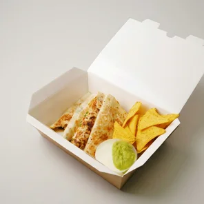 Meal card cover for: Chicken Tinga Quesadilla