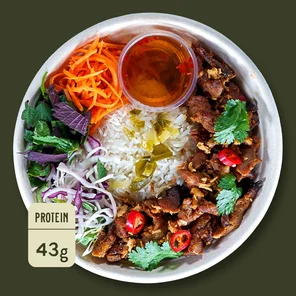 Meal card cover for: Chargrilled Honey Pork HOP Box