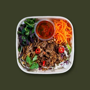 Meal card cover for: Pulled Mushroom Salad (VE)