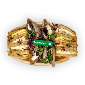 Meal card cover for: Small Vegetarian Sandwich Platter - 3 sandwiches