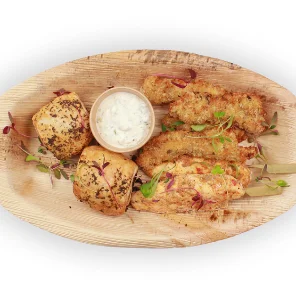 Meal card cover for: Small Meat Finger Buffet Platter