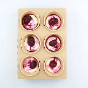 Meal card cover for: Blackberry Cheesecake - 6 Mini Pots