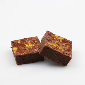 Meal card cover for: Chocolate & Orange Brownie