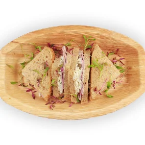 Meal card cover for: Blythburgh Gammon Ham with Celeriac Slaw on Malted Grain