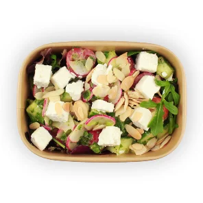 Meal card cover for: Feta with Tomato, Coriander & Toasted Almond