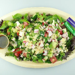 Meal card cover for: Feta with Tomato, Coriander & Toasted Almond Salad - 6-8 portions