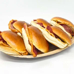 Meal card cover for: Bacon in a Glazed Brioche Roll