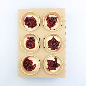 Meal card cover for: Spiced Cranberry Cheesecake - 6 Mini Pots