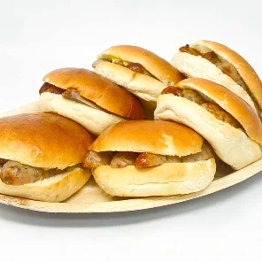 Meal card cover for: Sausage in a Glazed Brioche Roll