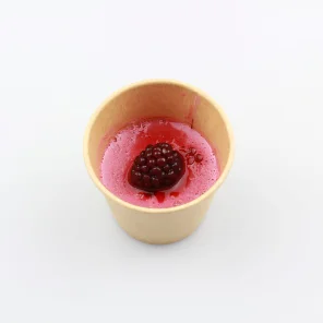 Meal card cover for: Blackberry Panna Cotta - Mini Pot