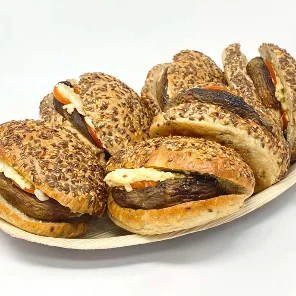 Meal card cover for: Roast Tomato & Mushroom in a Cereale Bap