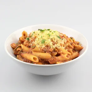 Meal card cover for: Symplicity Chorizo, Rosemary & Courgette Penne - Bowl Meal