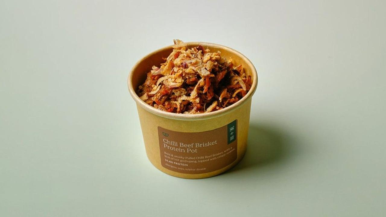 Meal card cover for: Pulled Chilli Beef Protein Pot