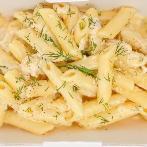 Meal card cover for: Creamy Salmon Penne - Boxed Meal