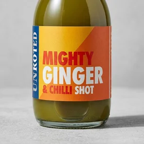 Meal card cover for: Unrooted Mighty Ginger & Chilli Shot