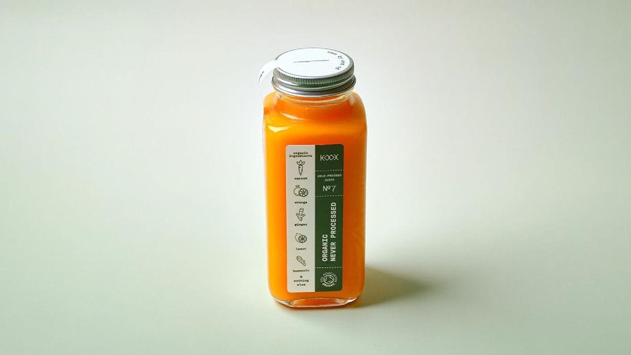 Meal card cover for: KOOX COLD PRESS 7